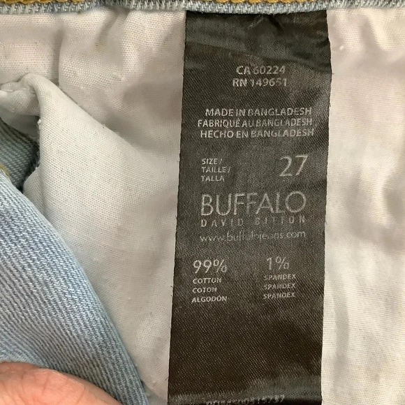 BUFFALO DAVID BITTON Iris High Rise Wide Leg Jeans Size 27 - Picture 14 of 16